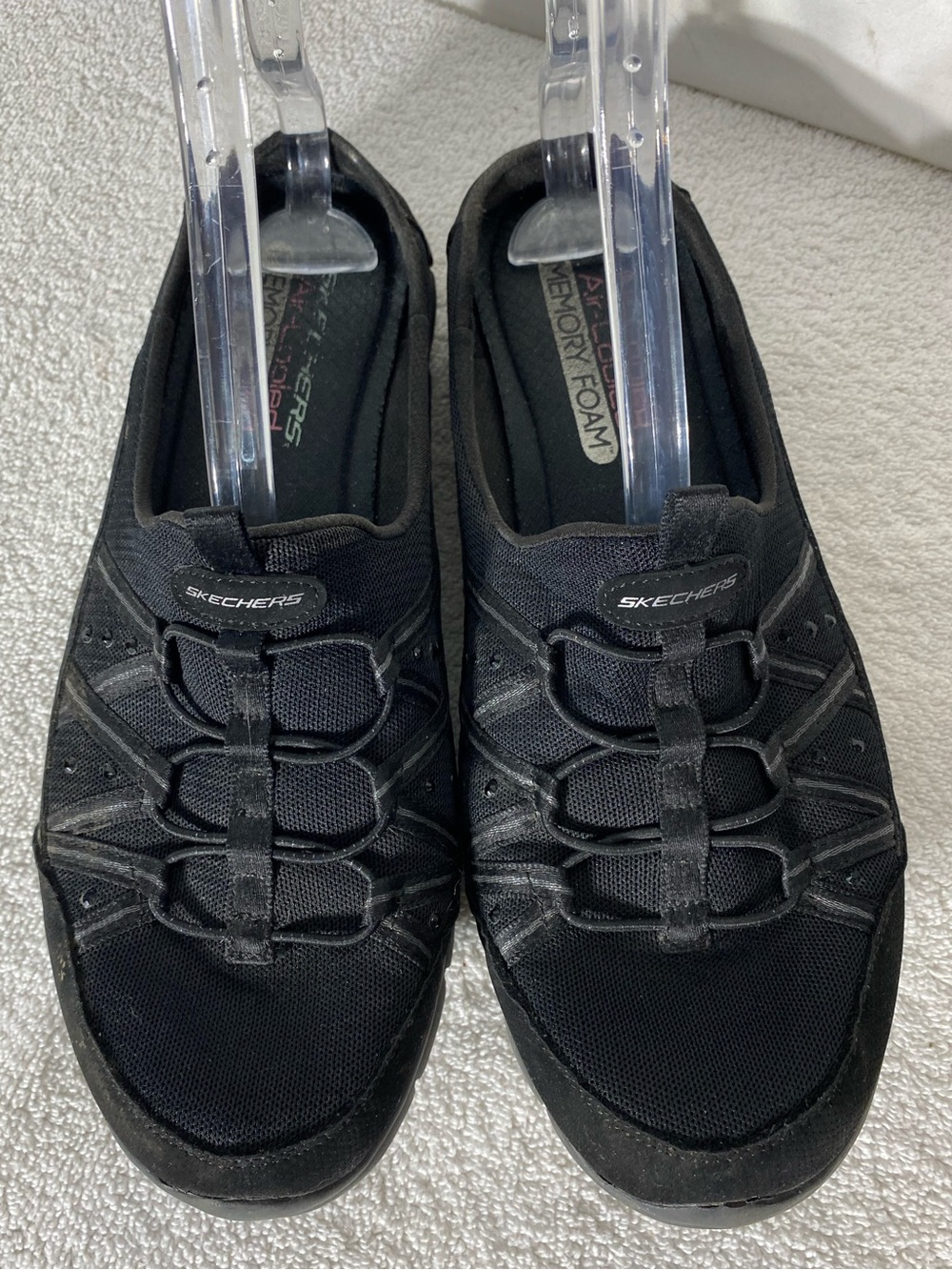 Skechers Black Memory Foam Slip On Sneakers 11